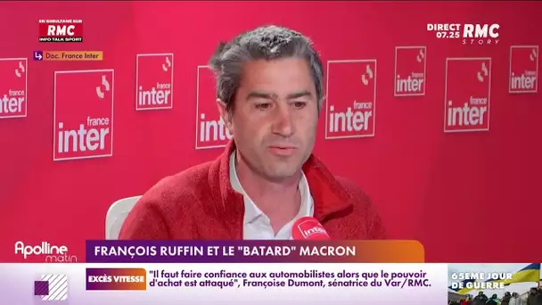 Hier, Ruffin a qualifié Macron de "bâtard" de Hollande