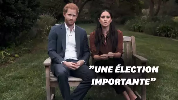 Le Prince Harry et Meghan Markle appellent à voter pour la présidentielle américaine