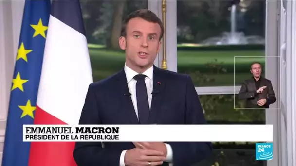 Vœux d'E. Macron : le président affiche sa détermination à "mener à bien" la réforme des retraites