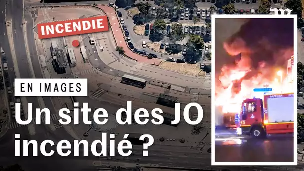 Vue des millions de fois, cette video ne montre pas « l’incendie d’un chantier olympique »