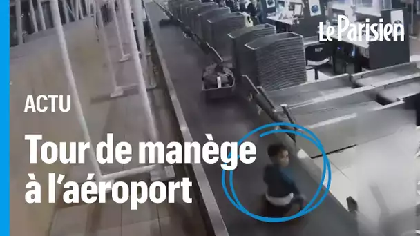 Quand un enfant de 3 ans part faire un tour de tapis à bagages dans un aéroport au Chili