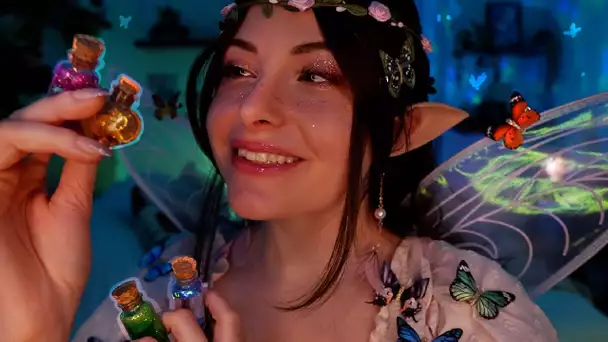 ASMR Une fée t'aide à t'endormir 🧚‍♀️✨ (Potion, respiration, lumière, inaudible, moumoute...)