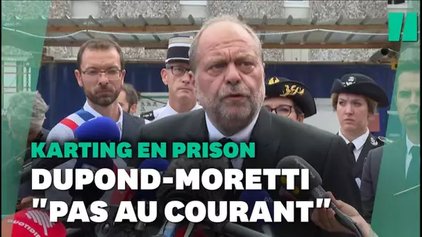 Éric Dupond-Moretti assure n’avoir « jamais été informé » du karting à la prison de Fresnes