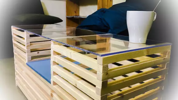 Comment réaliser une table basse avec des tasseaux de bois ?