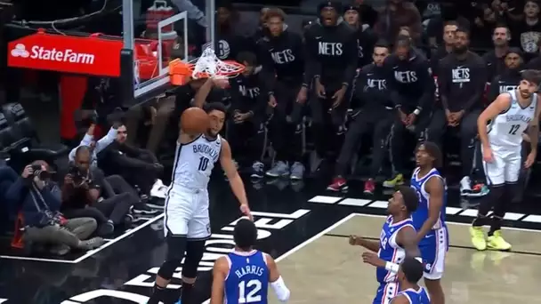 Ben Simmons Slams Home His First Nets Bucket!