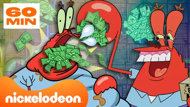 Bob l'éponge | Les combines les plus CUPIDES de M. Krabs pour gagner de l'argent 🤑 | Nickelodeon