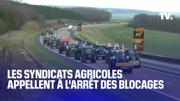 Agriculteurs: la FNSEA et les Jeunes agriculteurs appellent à "suspendre" les blocages