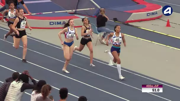 Miramas 2020 : Finale 400 m Juniors F (Cassandra Delaunay-Belleville en 55''56)