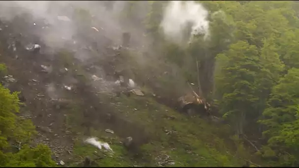 Impressionnant Dynamitage de l'aiguille de l'Ouradé en vallée d'Ossau