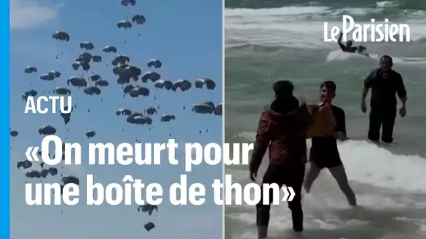 Noyades et bousculades mortelles : le drame des colis humanitaires envoyés en mer à Gaza