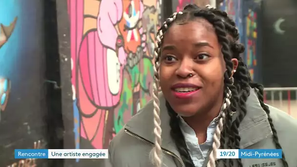 Portrait d'une chanteuse de Hip Hop engagée signé les ados du collège Rosa Parks de Toulouse