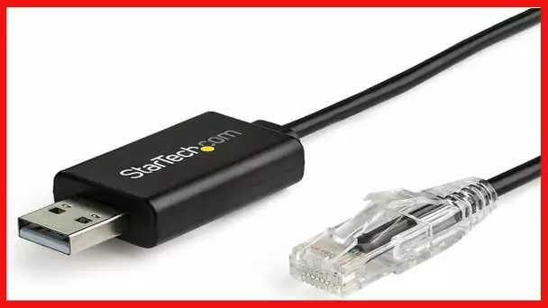 StarTech.com 6 ft (1.8 m) Cisco USB Console Cable - USB to RJ45 Rollover Cable - 460Kbps - Windows,