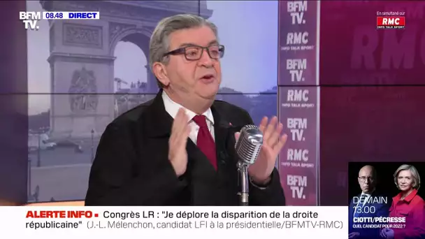 Mélenchon favorable à l'inéligibilité des personnes condamnées pour "incitation à la haine raciale"