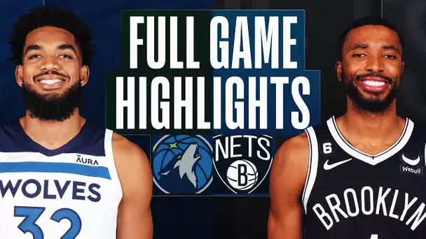 TIMBERWOLVES at NETS | FULL GAME HIGHLIGHTS | April 4, 2023