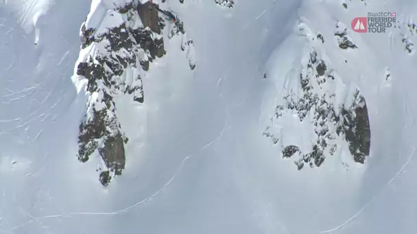 Le run d&#039;Estelle Balet au Freeride World Tour 2016 à Chamonix