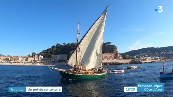 Le Moby Dick, plus ancien des pointus du port de Nice, fête ses 100 ans entouré d'autres bateaux