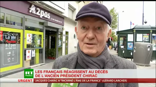 Les Français réagissent au décès de Jacques Chirac