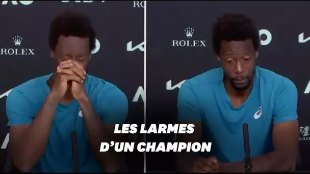 Gaël Monfils fond en larmes après sa défaite à l'Open d'Australie