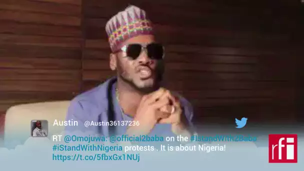 Le chanteur nigérian Tuface et le mouvement #istandwithnigeria
