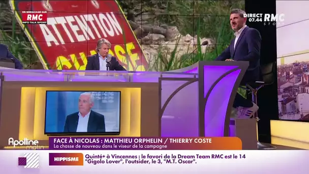 Matthieu Orphelin et Thierry Coste sont face-à-face.