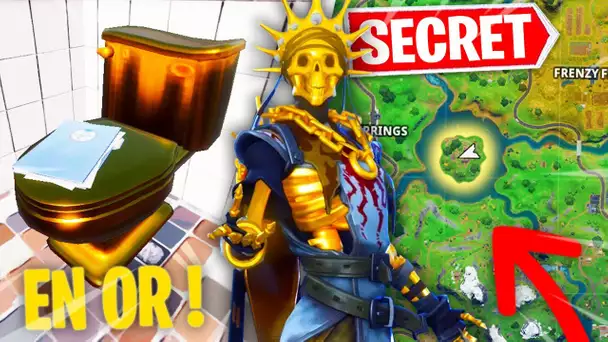 DES OBJETS SE TRANSFORMENT EN OR SUR LA MAP DE FORTNITE ! (SECRET CHAPITRE 2 SKIN ORO)