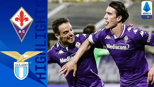 Fiorentina 2-0 Lazio | Vlahović Double Claims Win for La Viola | Serie A TIM