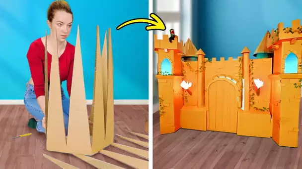 Fantastiques artisanats en carton 📦✂️😍 Recyclage et idées DIY pour les parents malins! 🏰