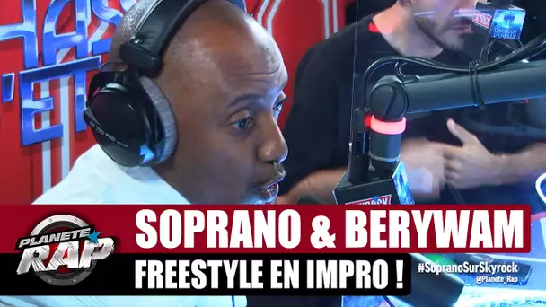 SOPRANO balance un GROS freestyle en IMPRO ! (feat. Berywam) #PlanèteRap