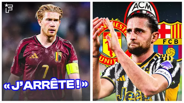 De Bruyne CRAQUE totalement avec la Belgique, ça BOUGE enfin pour Adrien Rabiot | Revue de presse