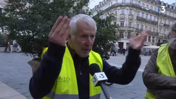 Un an après, au rond-point des Près d'Arènes à Montpellier, les Gilets jaunes témoignent