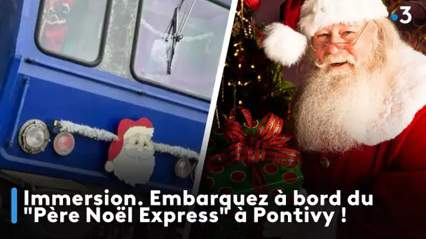 Immersion. Embarquez à bord du "Père Noël Express" à Pontivy !