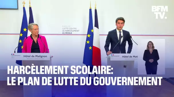 Plan contre le harcèlement scolaire: la conférence de presse du gouvernement en intégralité