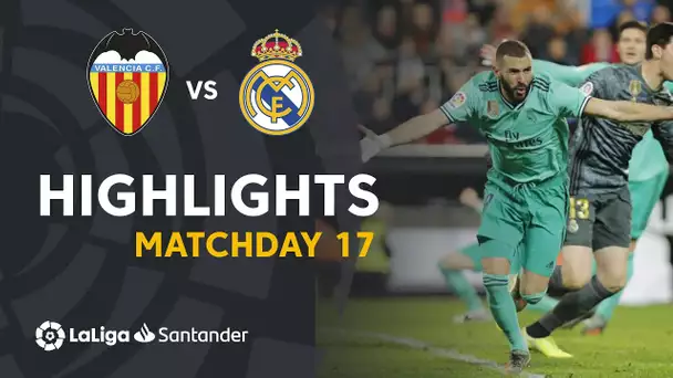 Highlights Valencia CF vs Real Madrid (1-1)