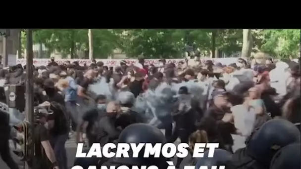 La manifestation anti loi sécurité globale s'est terminée avec des lacrymos