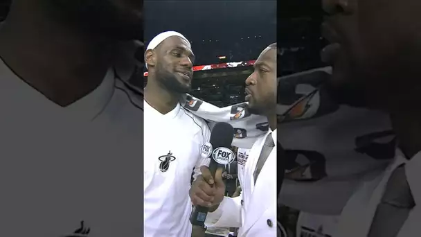 “What am I asking him about?” - Dwyane Wade’s 2013 Interview with LeBron is too funny 🤣 | #Shorts