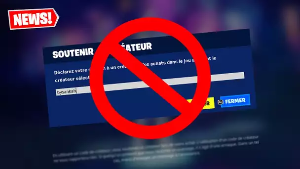 FORTNITE A SUPPRIME LES CODES CREATEURS DE LA BOUTIQUE ?! NOUVEAU SYTEME DE REMUNERATION 2.0 !