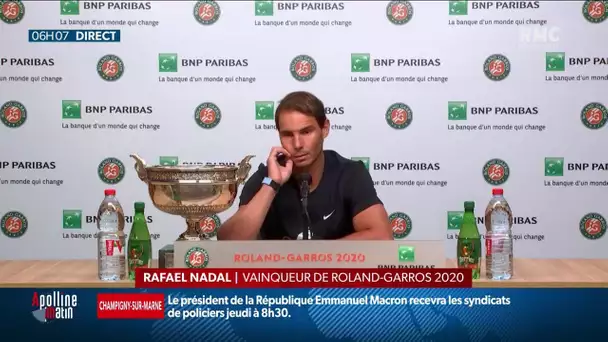 Vainqueur de Roland-Garros: Rafael Nadal remercie Federer après son message le félicitant