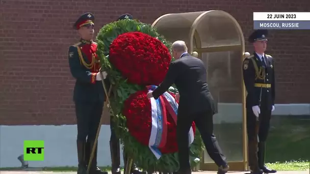 🇷🇺  Le jour du souvenir et du deuil, le Président a déposé une gerbe sur la tombe du soldat inconnu