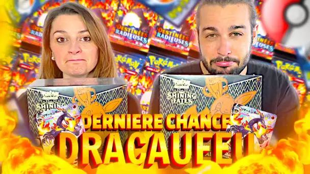 NOTRE DERNIERE CHANCE DE PACKER DRACAUFEU VMAX SHINY ! OUVERTURE CARTE POKEMON DESTINEES RADIEUSES