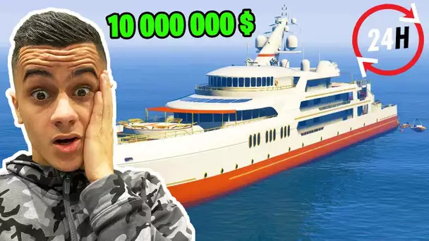 24H DANS UN YACHT DE LUXE : + 10 000 000$ !