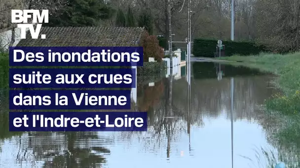 Des habitants évacués suite aux inondations dans la Vienne et l'Indre-et-Loire