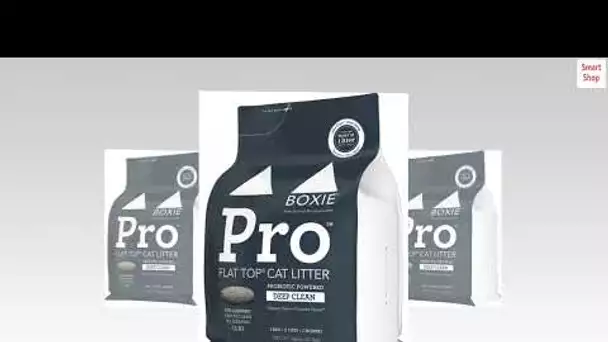 BoxiePro Premium Clumping Cat Litter- Scent Free Clay Formula, Probiotic Powered Odor Control