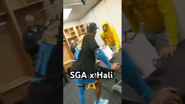 ❤️ Shai Gilgeous-Alexander showed love to Tyrese Haliburton after Game 7!