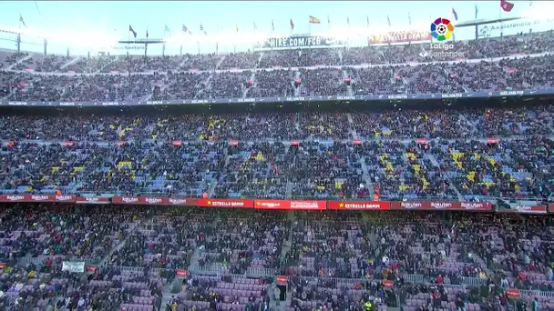Calentamiento FC Barcelona vs Real Sociedad