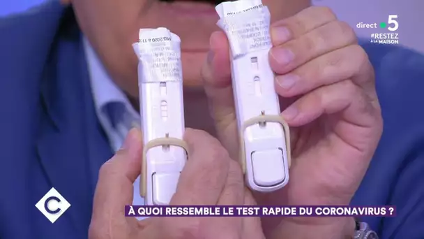 À quoi ressemble le test rapide du coronavirus ? - C à Vous - 02/04/2020