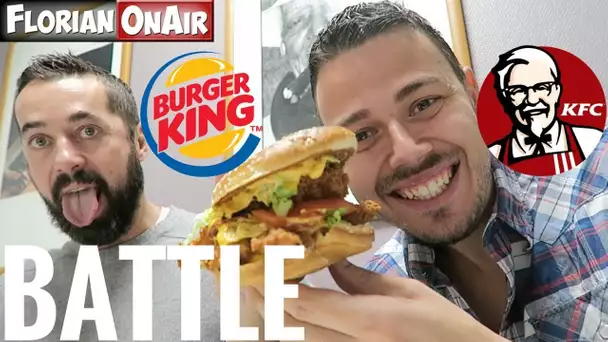 BATTLE : KFC (Colonel) vs BURGER KING (King Deal Poulet) -  VLOG #556