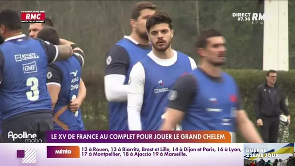 Rugby : le XV de France au complet pour jouer le grand chelem