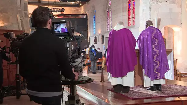 “Le Jour du Seigneur” installe ses caméras à Saint-Etienne-du-Rouvray pour une messe en direct