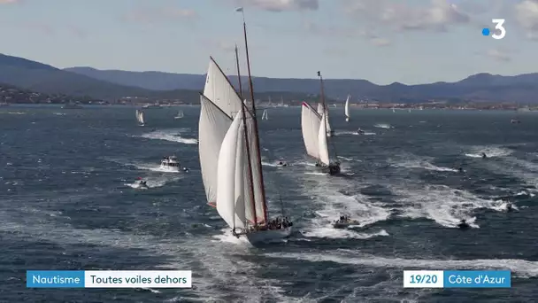 Saint-Tropez : 200 voiliers classiques et modernes dans le port