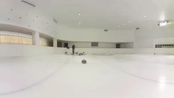Les sports d&#039;hiver en Franche-Comté : Curling à la patinoire de Prémanon en 360°